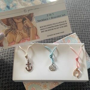 Gemma Simone 'Charmed' 2-in-1 Necklace & Bracelet Set